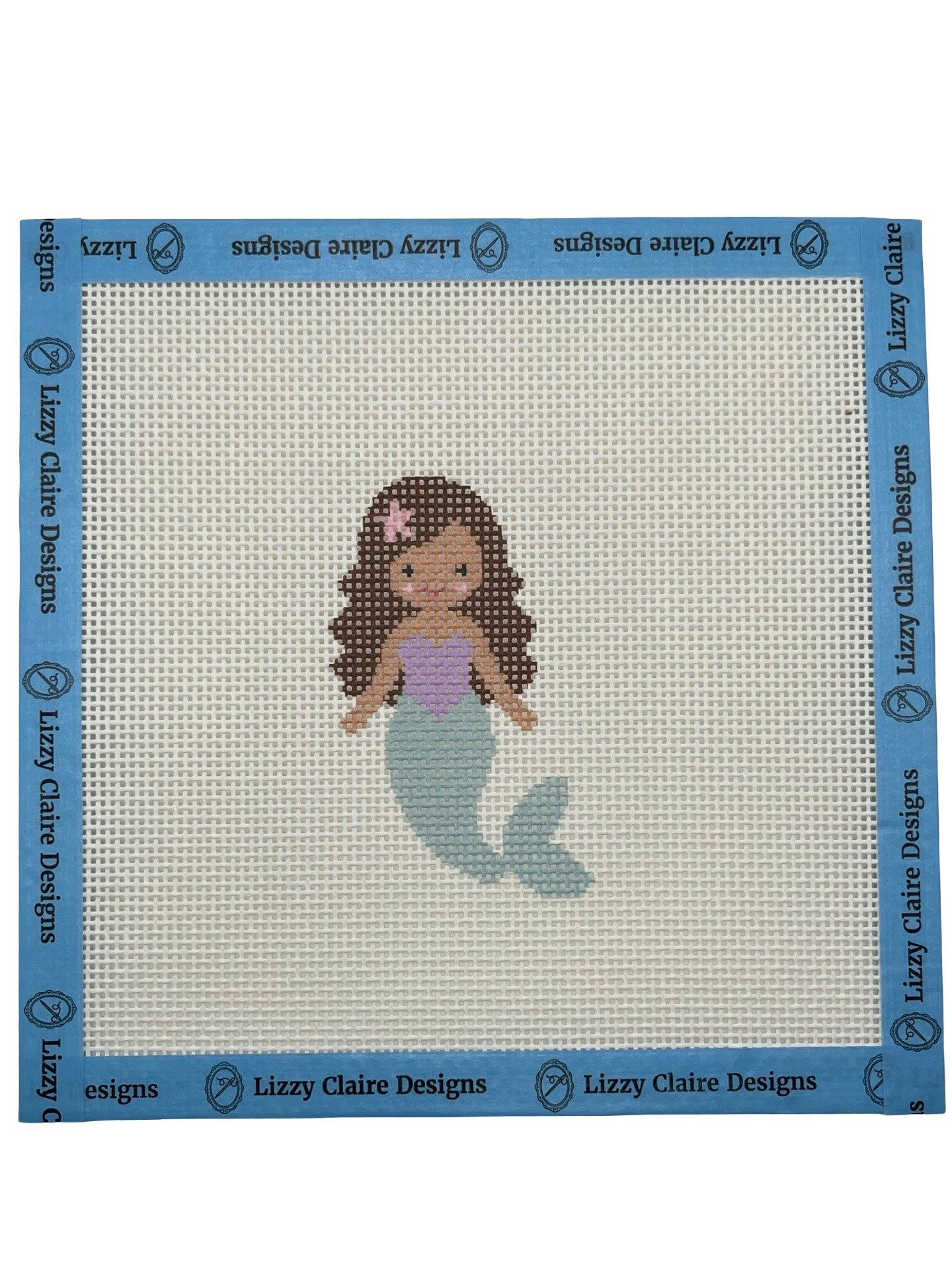 Seafoam Mermaid (Brunettee) Needlepoint Kit