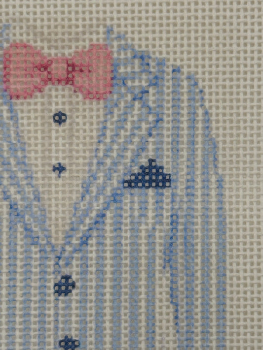 Seersucker Jacket - 13 mesh - 7 x 7 - Needlepoint Canvas