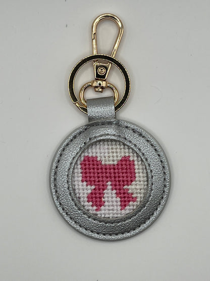 Pu Leather Needlepoint Self Finishing Key Fob