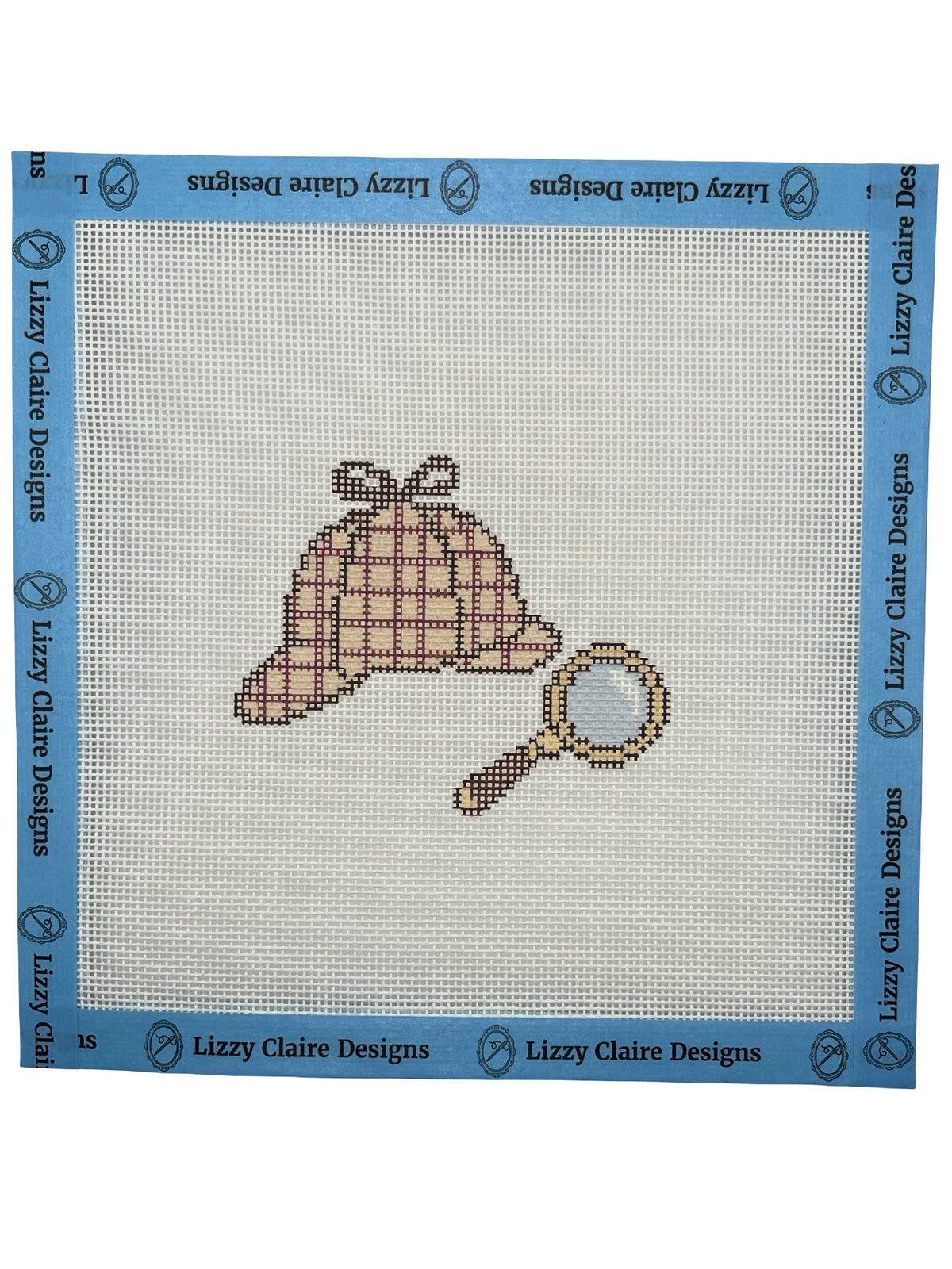 Stitching for Clues - 18 mesh - 8 x 8 - Needlepoint Canvas