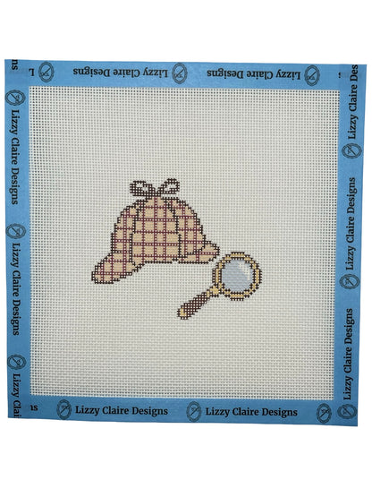 Stitching for Clues - 18 mesh - 8 x 8 - Needlepoint Canvas