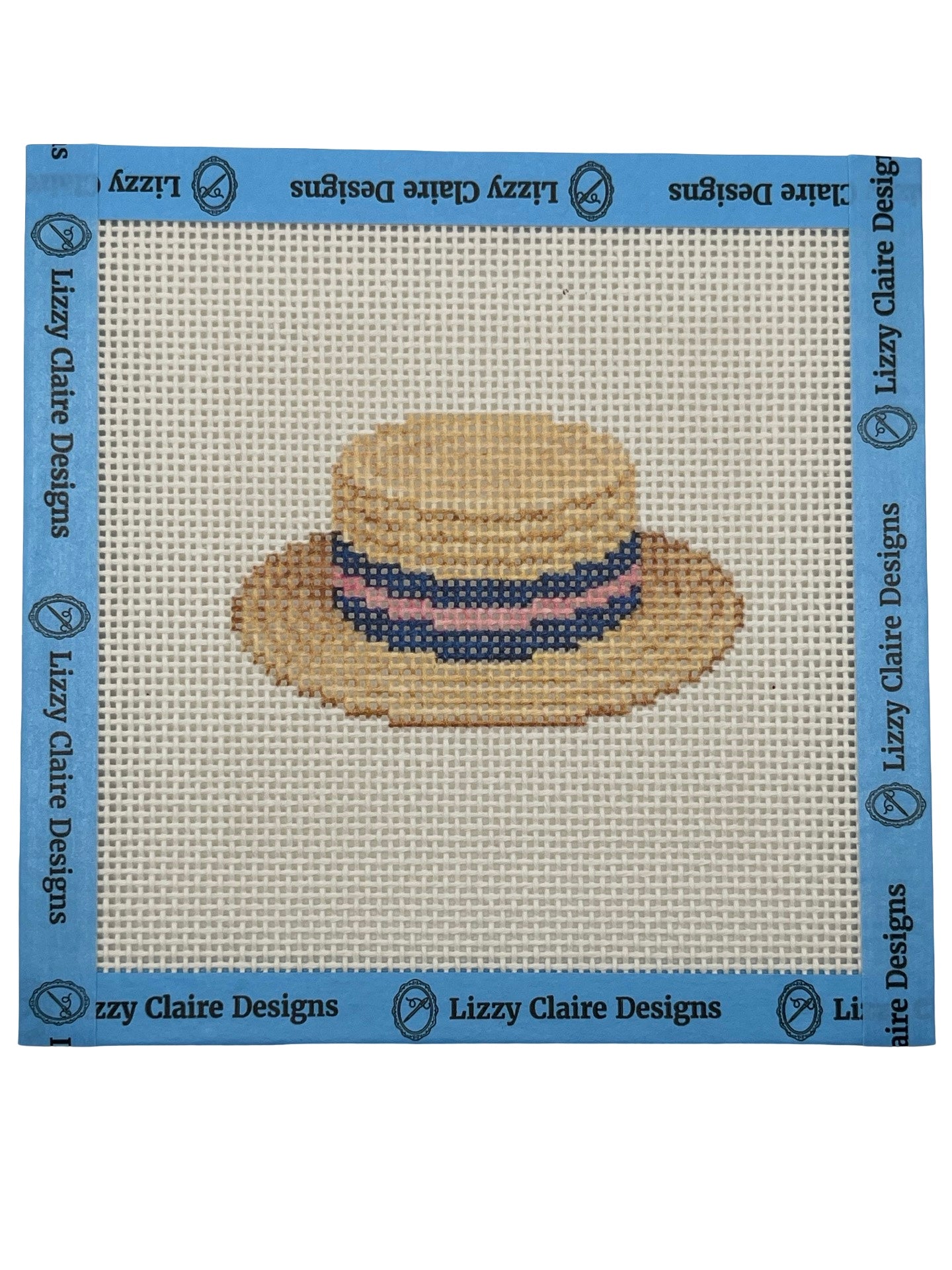 Straw Hat - 13 mesh - 6 x 6 - Needlepoint Canvas