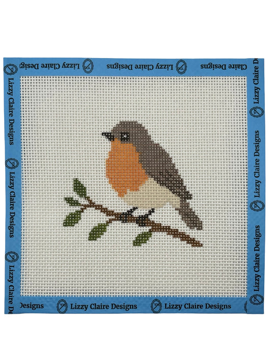 Sweet Robin - 13 mesh - 7 x 7 - Needlepoint Canvas