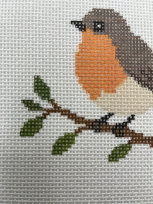 Sweet Robin - 13 mesh - 7 x 7 - Needlepoint Canvas