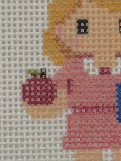 School Teacher Lizzy Claire - 13 mesh - 6 x 6 - Needlepoint Canvas