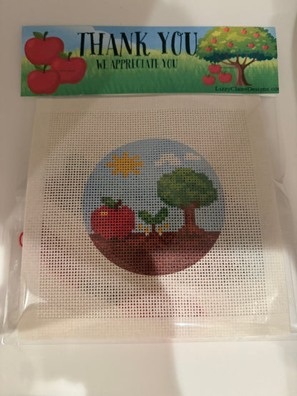 Teacher Appreciation - 13 mesh - 7 x 7 - Needlepoint Canvas Kit