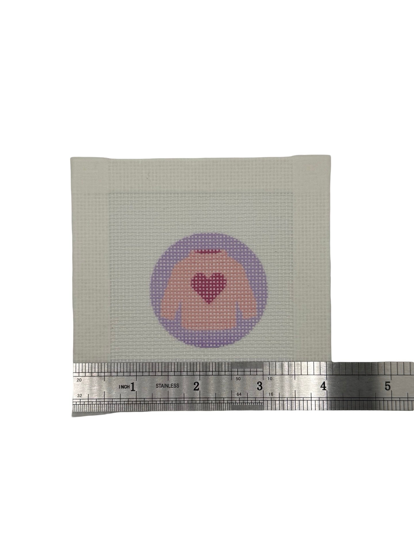 Mini Pink Sweater - 18 mesh - 4 x 4 - Needlepoint Canvas