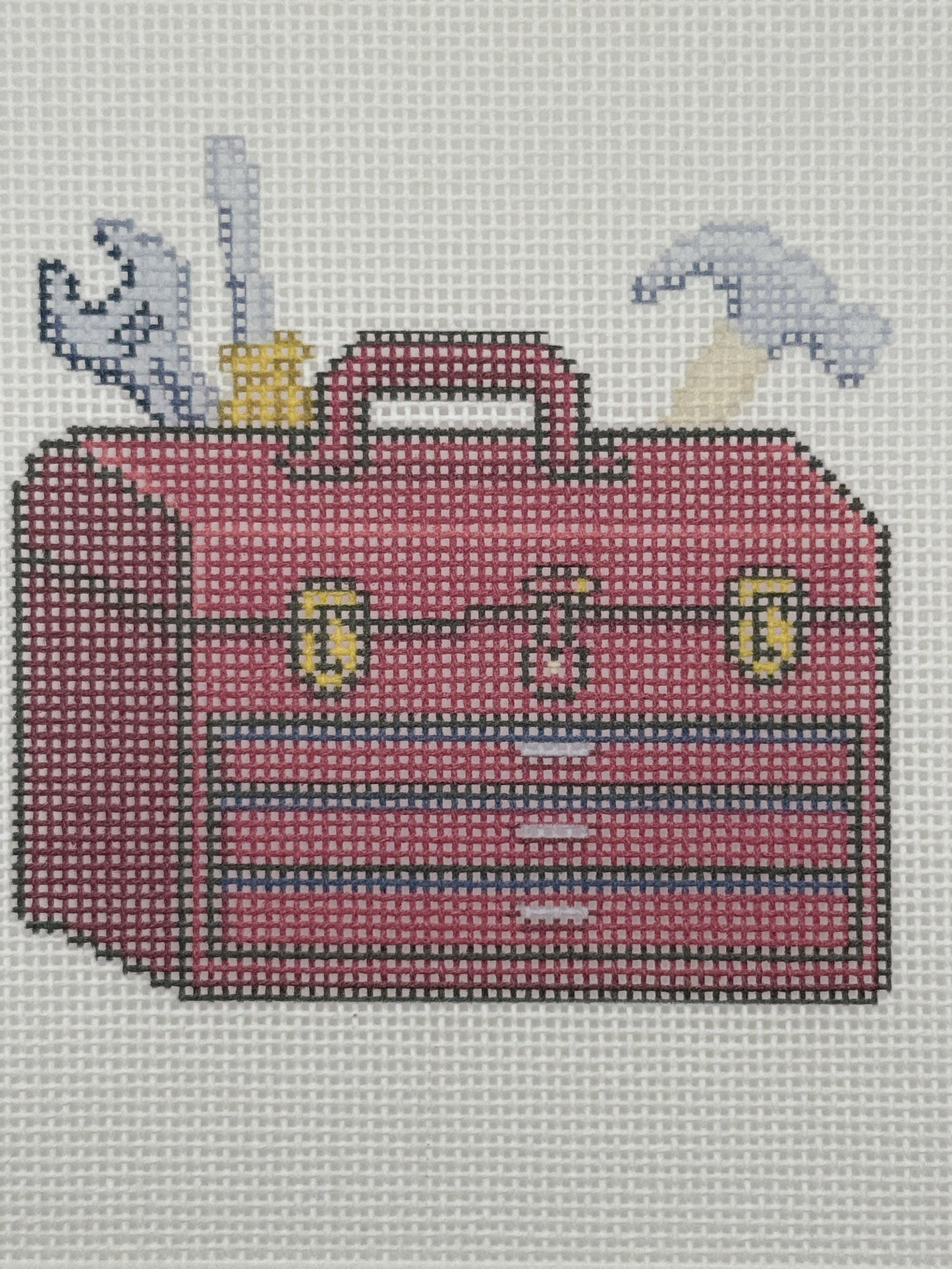 Toolbox - 18 mesh - 6 x 6 - Needlepoint Canvas