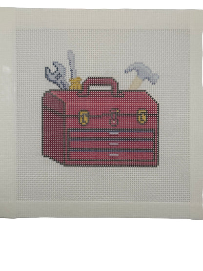 Toolbox - 18 mesh - 6 x 6 - Needlepoint Canvas