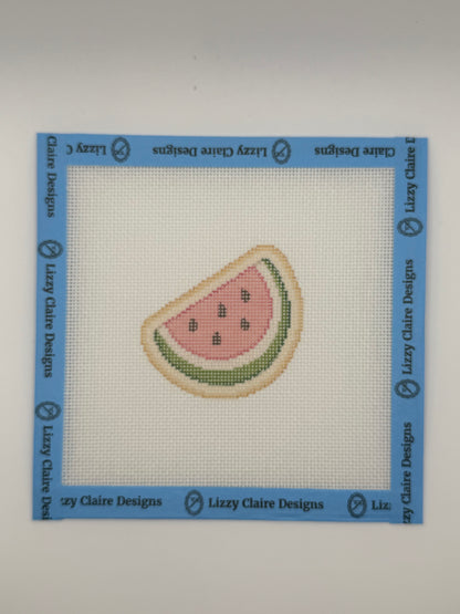 Watermellon - The Royal Icing Collection - 18 mesh - 6 x 6 - Needlepoint Canvas