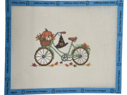 Witch Way to the Pumpkin Patch - 18 mesh - 10 x 8 - Needlepoint Canvas