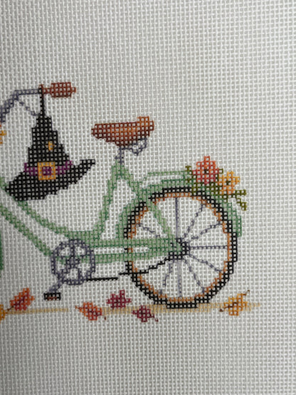 Witch Way to the Pumpkin Patch - 18 mesh - 10 x 8 - Needlepoint Canvas