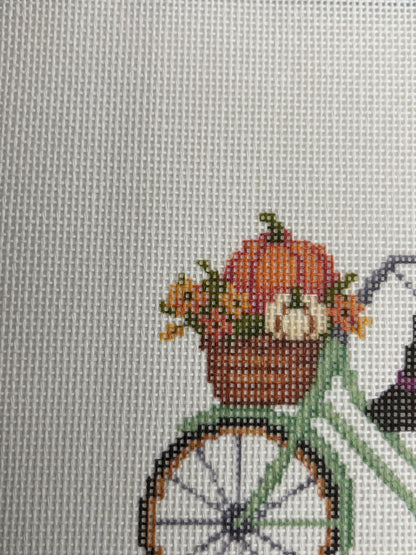 Witch Way to the Pumpkin Patch - 18 mesh - 10 x 8 - Needlepoint Canvas