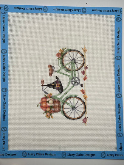 Witch Way to the Pumpkin Patch - 18 mesh - 10 x 8 - Needlepoint Canvas