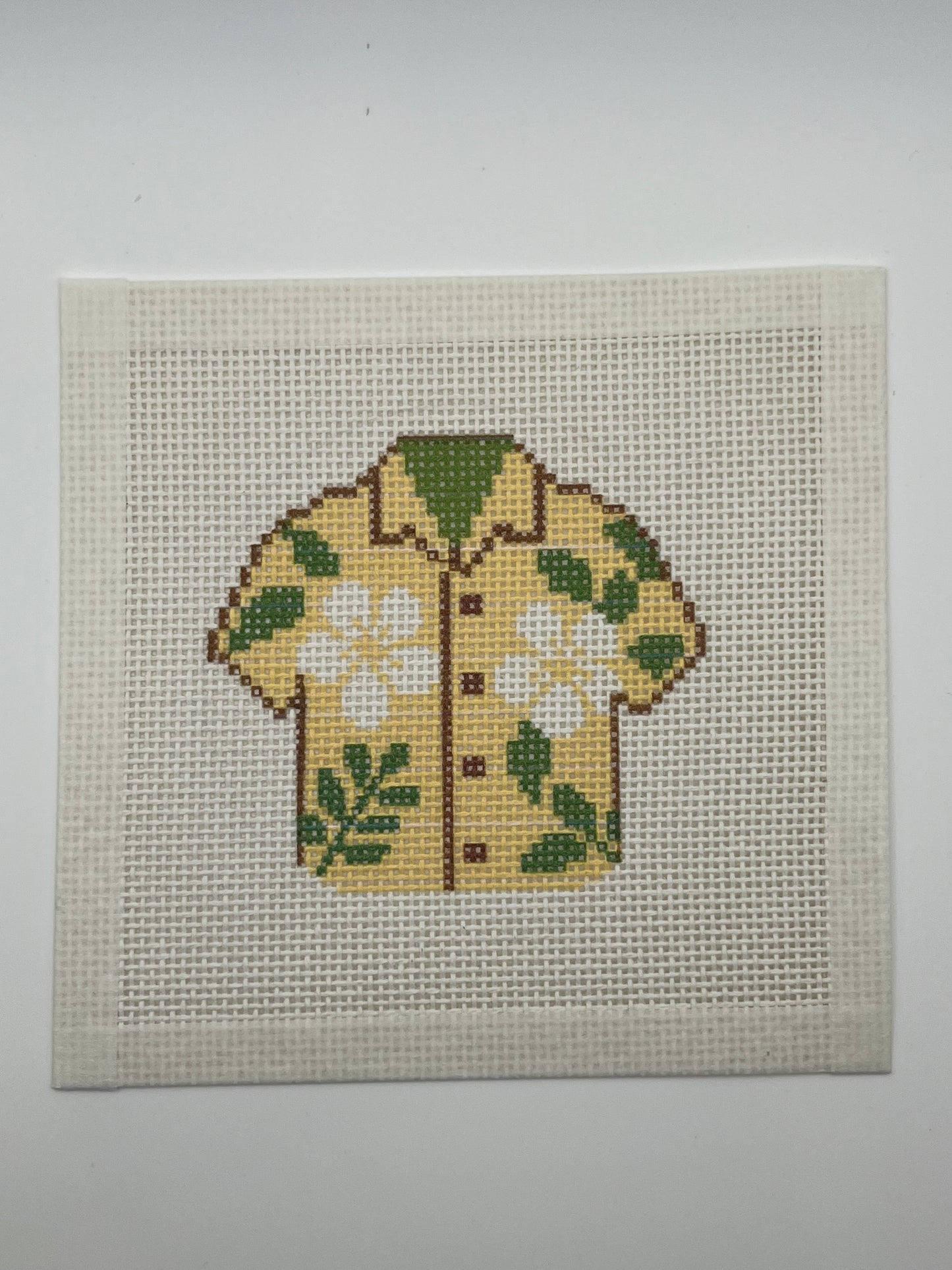 Yellow Hawaiian Shirt - 13 mesh - 6 x 6 - Needlepoint Canvas