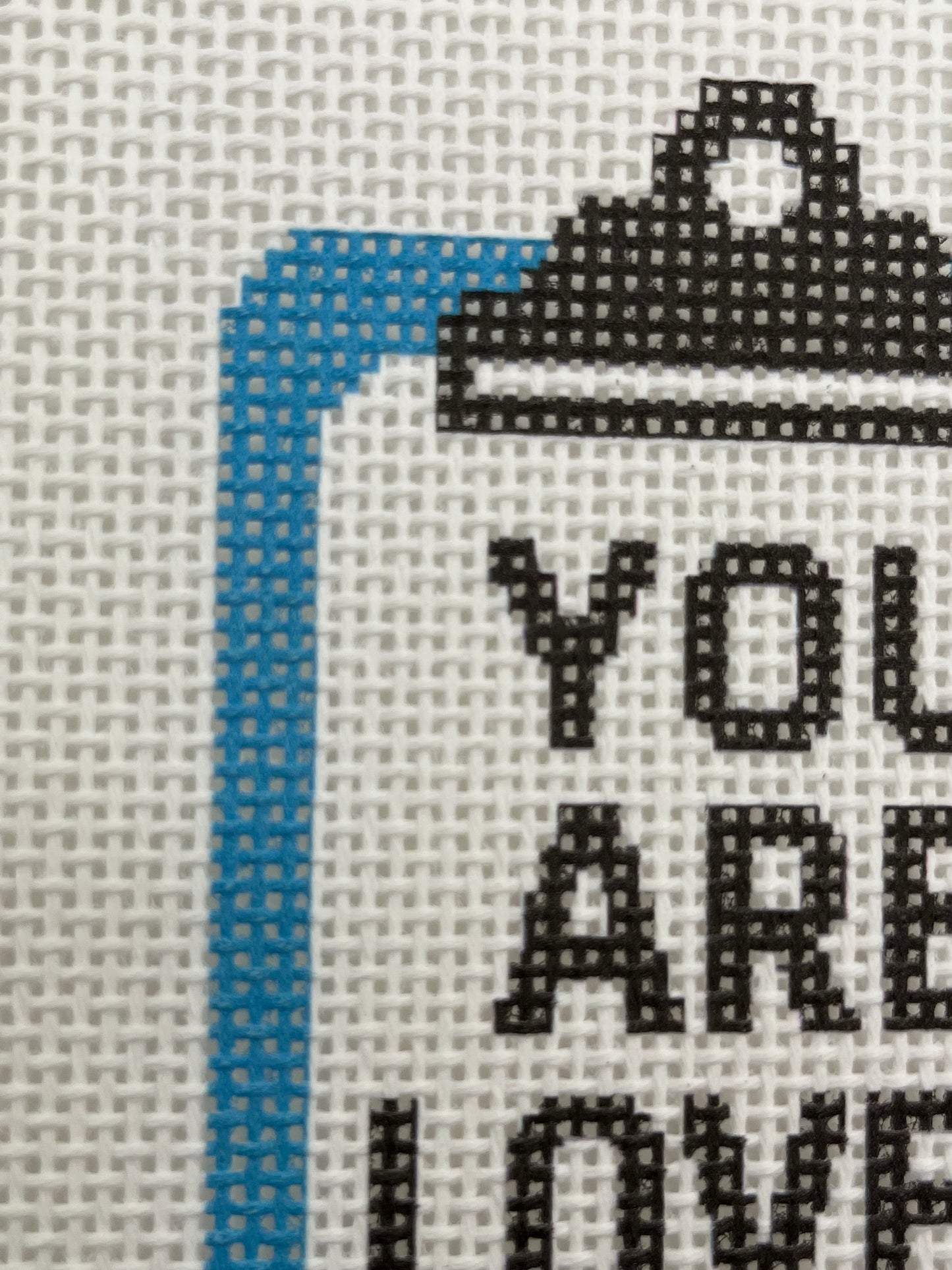 You Are Loved Clipboard - 13 mesh - 7 x 7 - Needlepoint Canvas