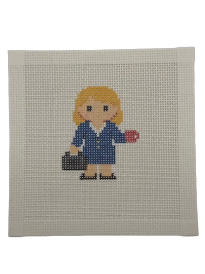 Corporate Lizzy Claire - 13 mesh - 6 x 6 - Needlepoint Canvas