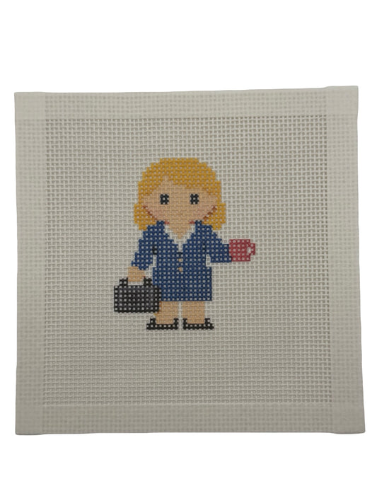 Corporate Lizzy Claire - 13 mesh - 6 x 6 - Needlepoint Canvas