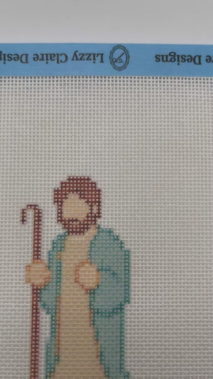 Christmas Nativity Set - Mary Joseph and  Jesus - 3 Canvas Set - 18 mesh  - Needlepoint Canvases