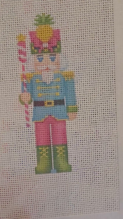 Lizzy Claire's Happy Neighborhood Nutcracker - 13 mesh - 6 x 10 - Needlepoint Canvas