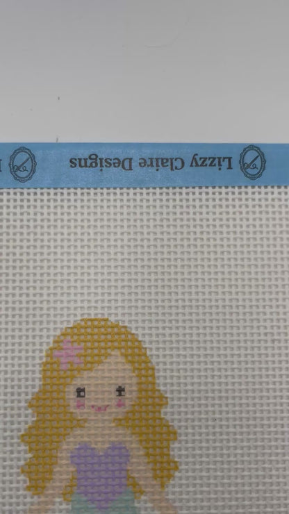 Seafoam Mermaid (Blonde) Needlepoint Kit