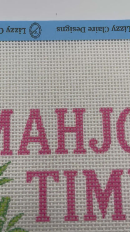 Mahjong Time - 13 mesh - 9 x 7- Needlepoint Canvas