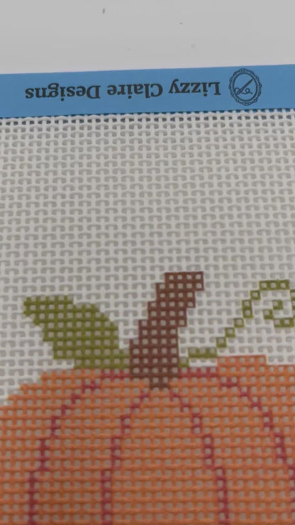 Pumpkin - 13 mesh - 7 x 7 - Needlepoint Canvas