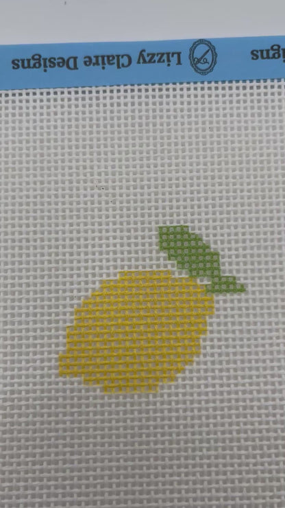 Lemon Beginner Kit - 13 mesh - 6 x 6 - Needlepoint Canvas