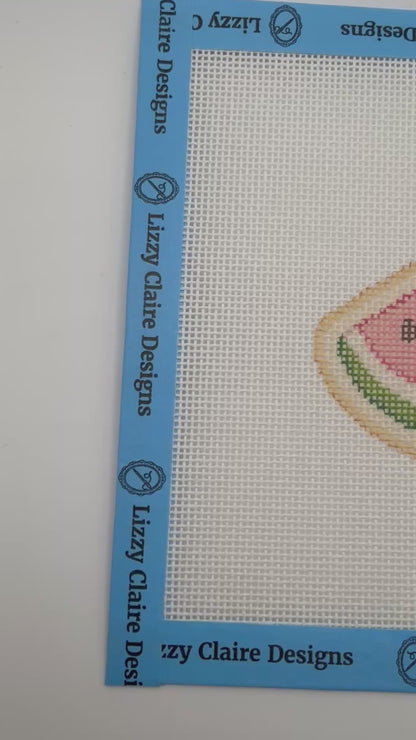 Watermellon - The Royal Icing Collection - 18 mesh - 6 x 6 - Needlepoint Canvas