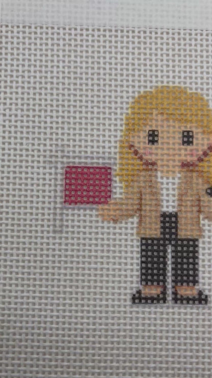 Realtor Lizzy Claire - 13 mesh - 6 x 6 - Needlepoint Canvas