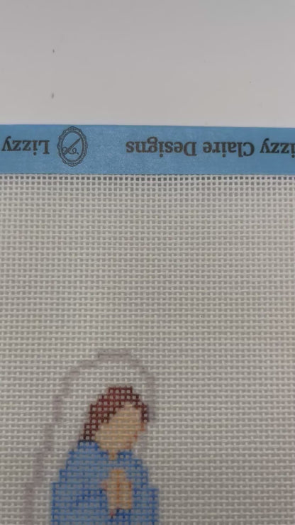 Christmas Nativity Set - Mary Joseph and  Jesus - 3 Canvas Set - 18 mesh  - Needlepoint Canvases