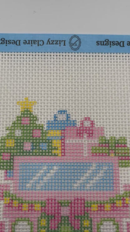 Lizzy Claire's Happy Neighborhood SUV - 13 mesh - 8 x 8 - Needlepoint Canvas