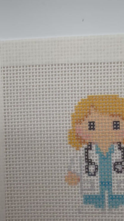 Medical Professional Lizzy Claire - 13 mesh - 6 x 6 - Needlepoint Canvas