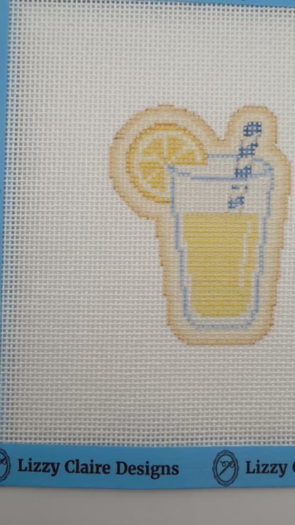 Lemonade - The Royal Icing Collection - 18 mesh - 6 x 6 - Needlepoint Canvas
