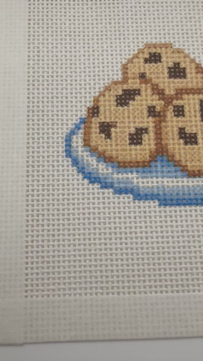 Chocolate Chip Cookies - 13 mesh - 6 x 6 - Needlepoint Canvas
