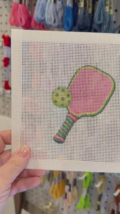 Pickleball Paddle - 13 mesh - 7 x 7 - Needlepoint Canvas