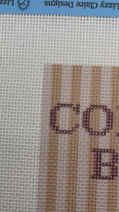 Coffee Bar - 13 mesh - 9x7 - Needlepoint Canvas