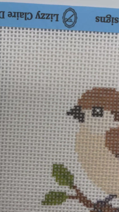 Sparrow - 13 mesh - 7 x 7 - Needlepoint Canvas