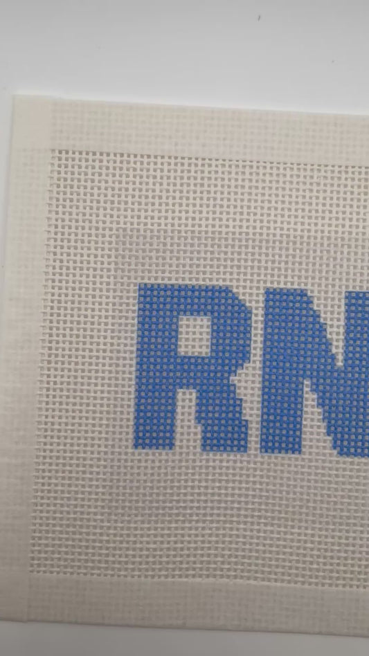 RN (Registered Nurse) - 13 mesh - 6 x 6 - Needlepoint Canvas