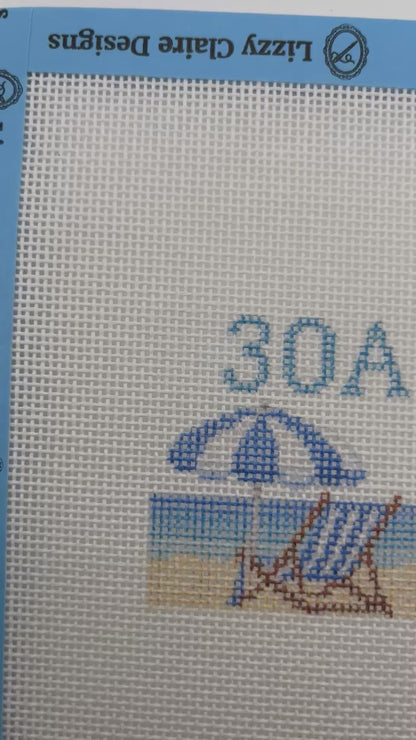 30A - Luggage Tag Size - 18 Mesh - 6 x 6 - Needlepoint Canvas