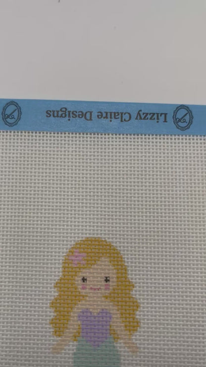 Seafoam Mermaid (Blonde) Needlepoint Kit