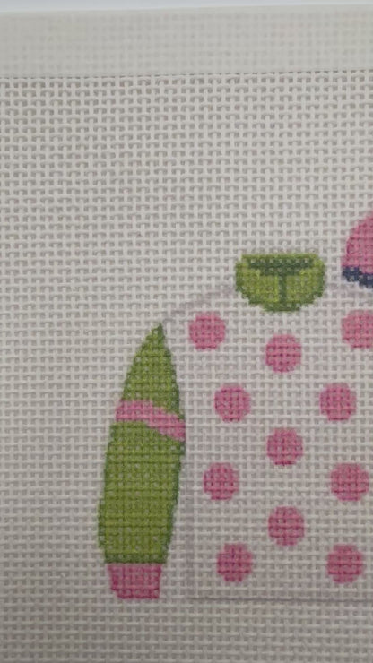Jockey Silks Racing Jersey - 13 mesh - 6 x 6 - Needlepoint Canvas