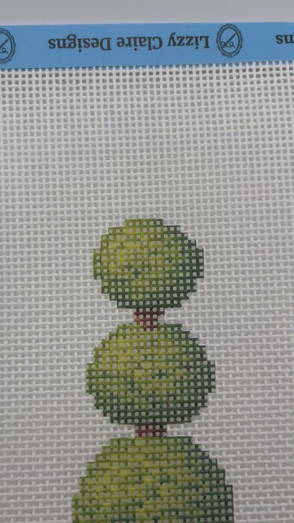 Chinoiserie Topiary - 13 Mesh - 8 x 10 - Needlepoint Canvas