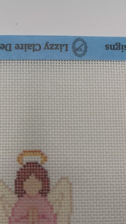 Christmas Nativity Set - Angel - 18 mesh - 7 x 7 - Needlepoint Canvas