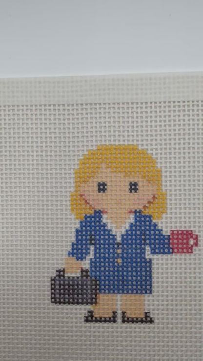 Corporate Lizzy Claire - 13 mesh - 6 x 6 - Needlepoint Canvas