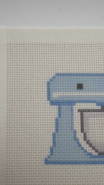 Blue Stand Mixer - 13 mesh - 6 x 6 - Needlepoint Canvas