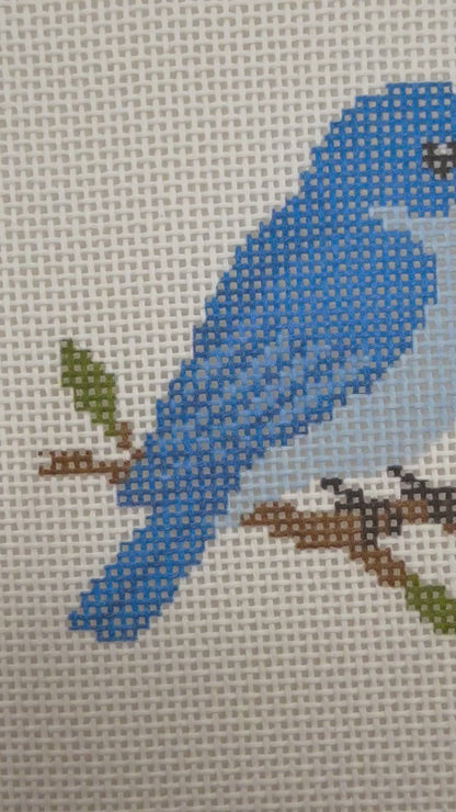 Bluebird - 13 mesh - 7 x 7 - Needlepoint Canvas